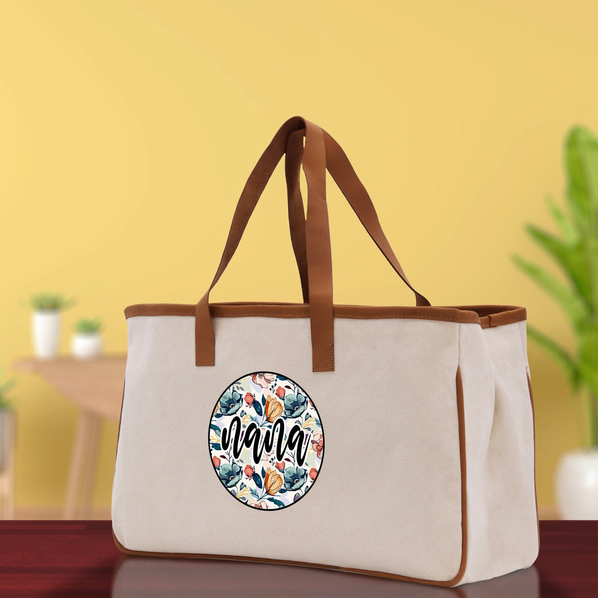 Gaga Gram Mimi Nana Grandma Canvas Tote Bag Grandma's Getaway Bag Grandma Gift Bag Mothers Day Gift Bag Grandma Beach Bag Gift for Grandma - Aaria Tees