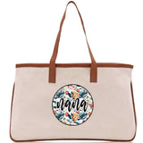 Gaga Gram Mimi Nana Grandma Canvas Tote Bag Grandma's Getaway Bag Grandma Gift Bag Mothers Day Gift Bag Grandma Beach Bag Gift for Grandma - Aaria Tees Aaria Tees
