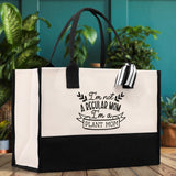 I'm not a Regular Mom I'm a Plant Mom Canvas Tote Bag Plant Lovers Gift Plant Lady Tote Bag Gardener Mom Gift Gardening Tote Bag - Aaria Tees Aaria Tees
