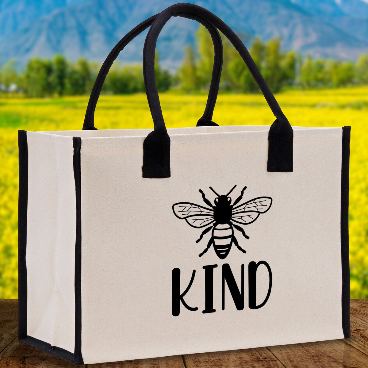 Kind Cotton Canvas Tote Bag Nurse Appreciation Gift Bag Gift for Her Birthday Gift Bee Kind Mental Health Matters Save The Bees - Aaria Tees