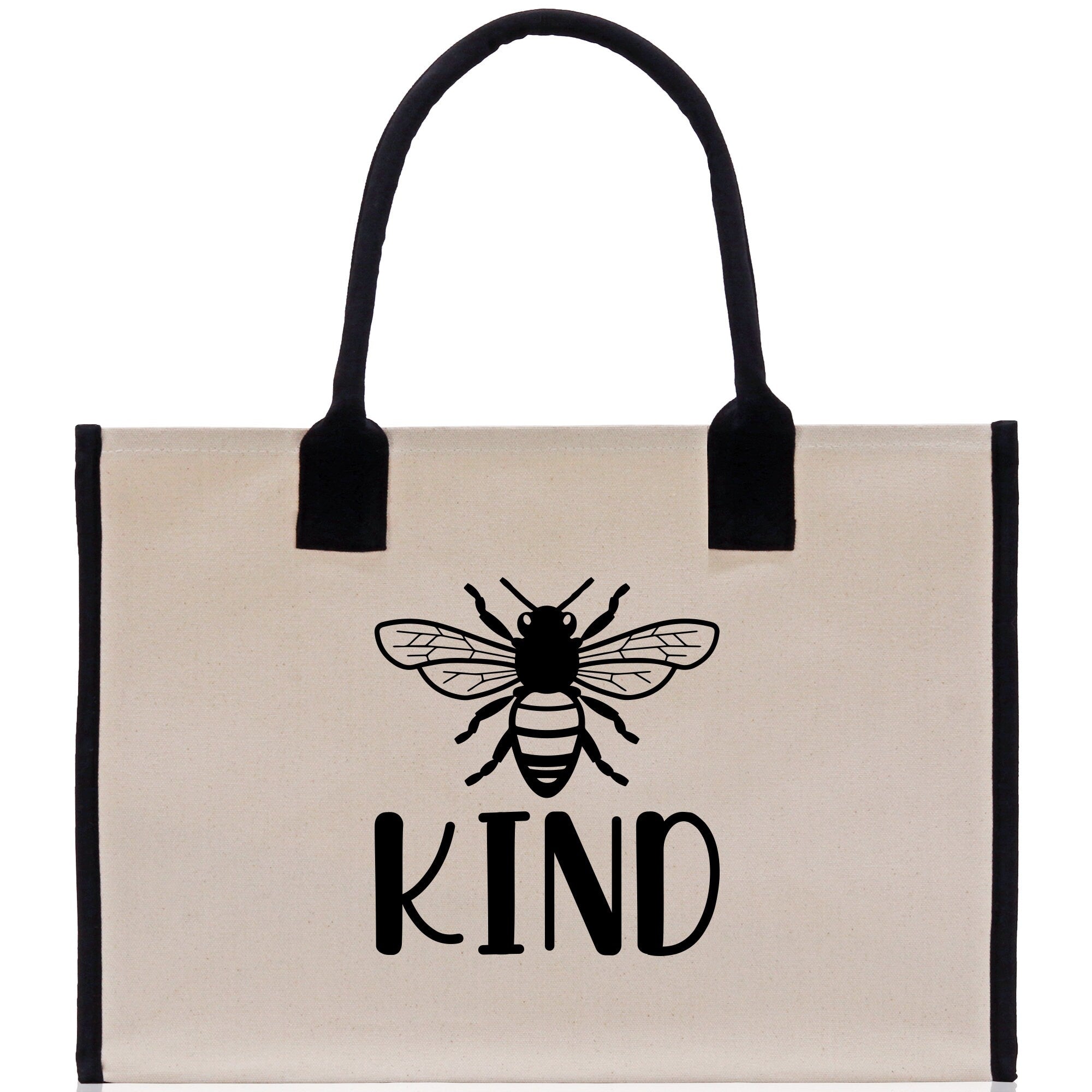 Kind Cotton Canvas Tote Bag Nurse Appreciation Gift Bag Gift for Her Birthday Gift Bee Kind Mental Health Matters Save The Bees - Aaria Tees Aaria Tees