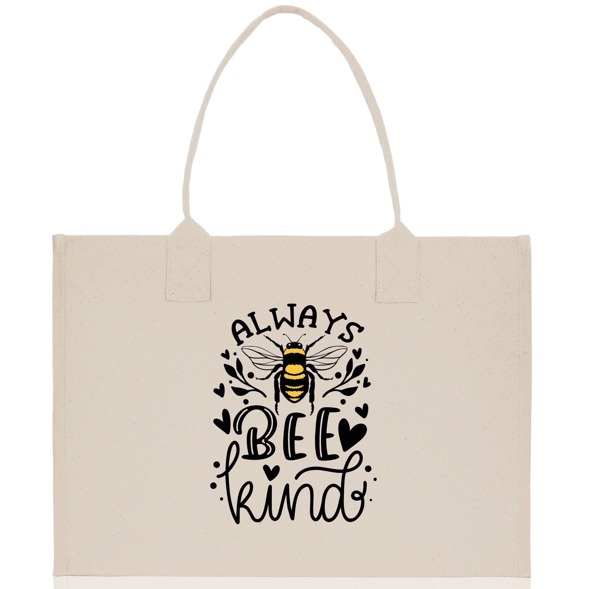 Always Bee Kind Cotton Canvas Tote Bag Nurse Appreciation Gift Bag Gift for Her Birthday Gift Bee Kind Mental Health Matters Save The Bees - Aaria Tees Aaria Tees