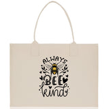 Always Bee Kind Cotton Canvas Tote Bag Nurse Appreciation Gift Bag Gift for Her Birthday Gift Bee Kind Mental Health Matters Save The Bees - Aaria Tees Aaria Tees