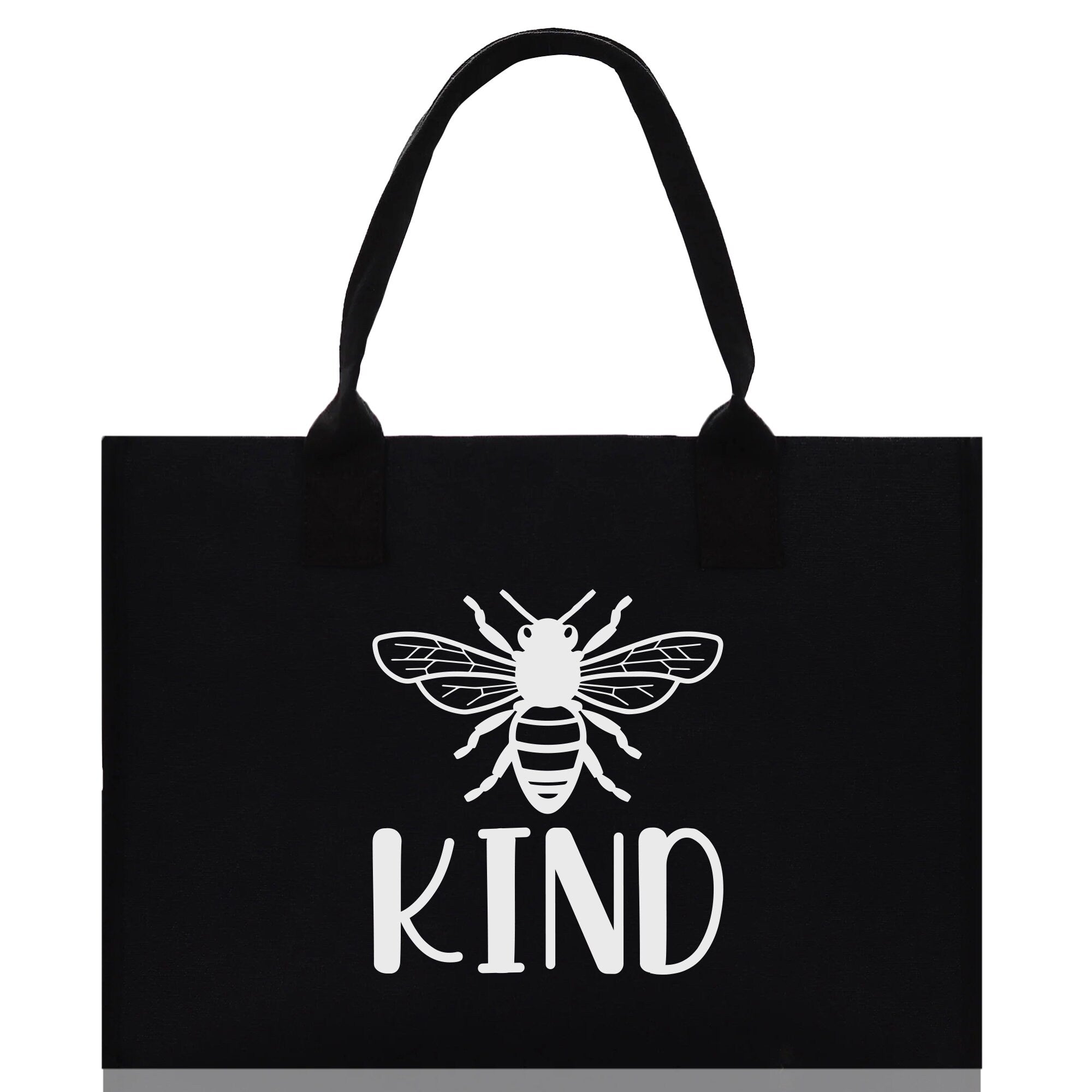 Kind Cotton Canvas Tote Bag Nurse Appreciation Gift Bag Gift for Her Birthday Gift Bee Kind Mental Health Matters Save The Bees - Aaria Tees Aaria Tees