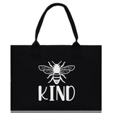 Kind Cotton Canvas Tote Bag Nurse Appreciation Gift Bag Gift for Her Birthday Gift Bee Kind Mental Health Matters Save The Bees - Aaria Tees Aaria Tees