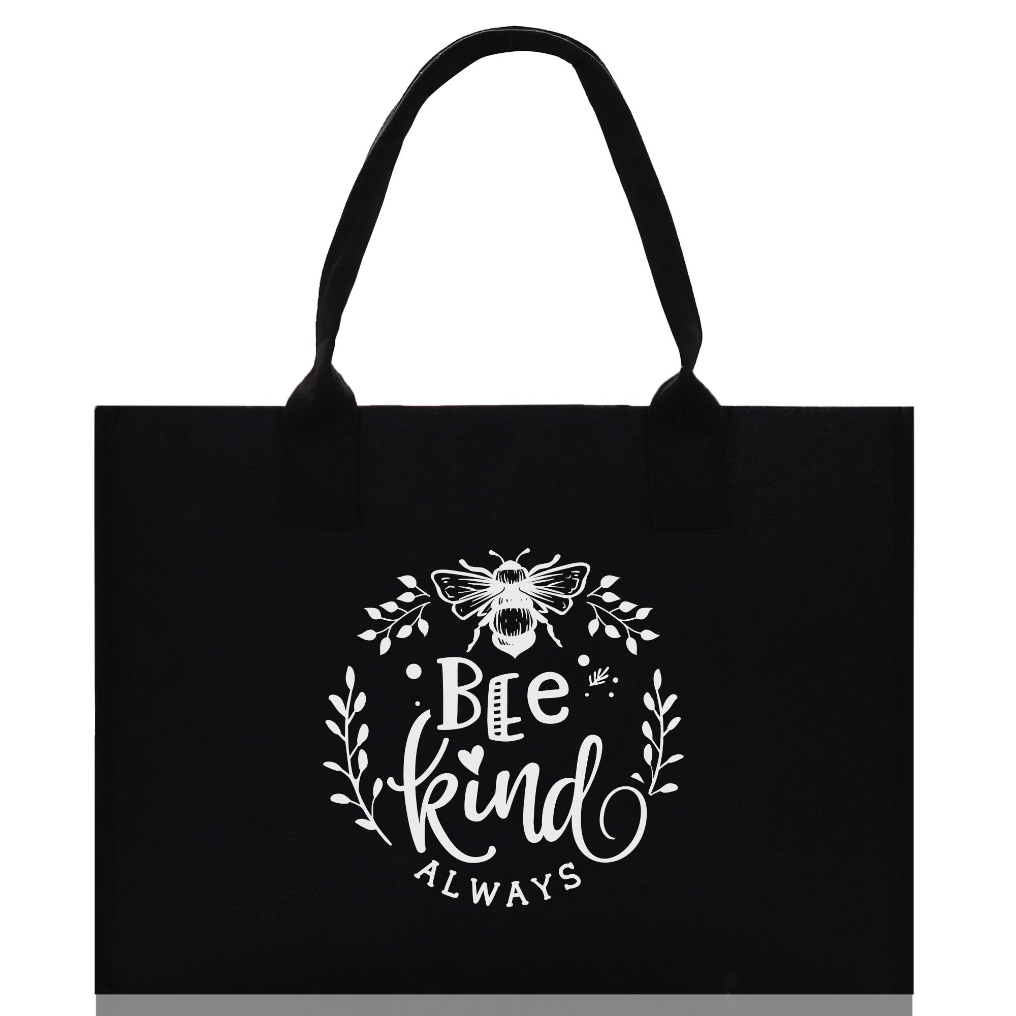 Bee Kind Always Cotton Canvas Tote Bag Nurse Appreciation Gift Bag Gift for Her Birthday Gift Bee Kind Mental Health Matters Save The Bees - Aaria Tees Aaria Tees
