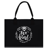 Bee Kind Always Cotton Canvas Tote Bag Nurse Appreciation Gift Bag Gift for Her Birthday Gift Bee Kind Mental Health Matters Save The Bees - Aaria Tees Aaria Tees