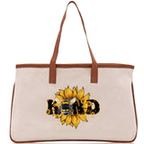 Kind Cotton Canvas Tote Bag Nurse Appreciation Gift Bag Gift for Her Birthday Gift Bee Kind Mental Health Matters Save The Bees - Aaria Tees Aaria Tees