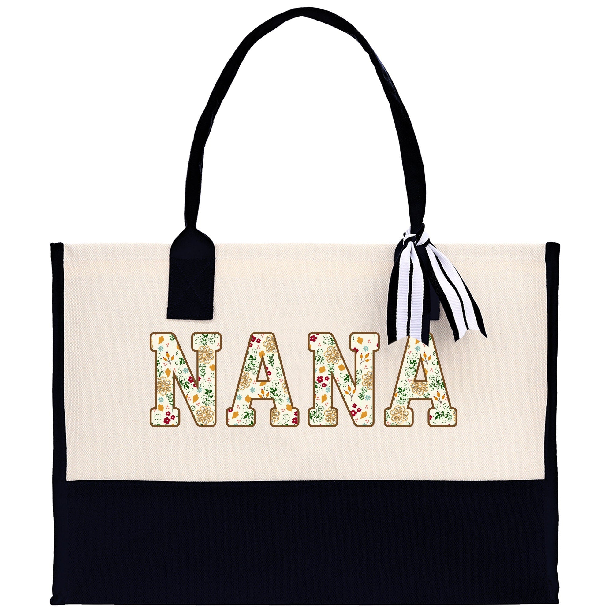 Gaga Gram Mimi Nana Grandma Canvas Tote Bag Grandma's Getaway Bag Grandma Gift Bag Mothers Day Gift Bag Grandma Beach Bag Gift for Grandma - Aaria Tees Aaria Tees