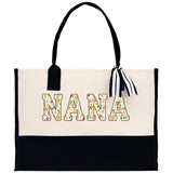 Gaga Gram Mimi Nana Grandma Canvas Tote Bag Grandma's Getaway Bag Grandma Gift Bag Mothers Day Gift Bag Grandma Beach Bag Gift for Grandma - Aaria Tees Aaria Tees