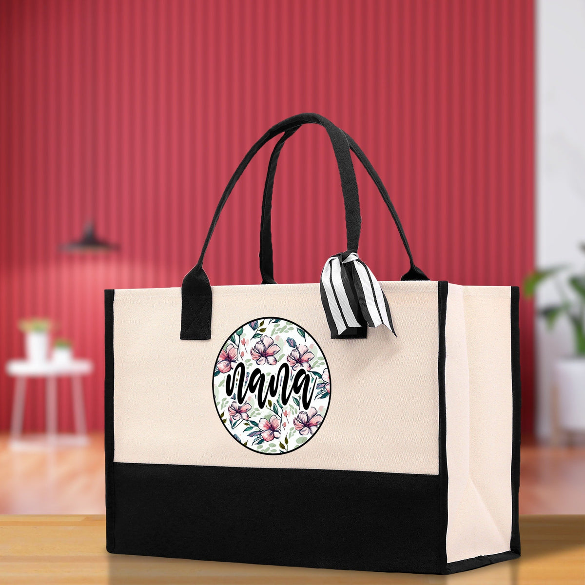 Gaga Gram Mimi Nana Grandma Canvas Tote Bag Grandma's Getaway Bag Grandma Gift Bag Mothers Day Gift Bag Grandma Beach Bag Gift for Grandma - Aaria Tees