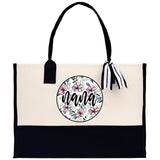 Gaga Gram Mimi Nana Grandma Canvas Tote Bag Grandma's Getaway Bag Grandma Gift Bag Mothers Day Gift Bag Grandma Beach Bag Gift for Grandma - Aaria Tees Aaria Tees