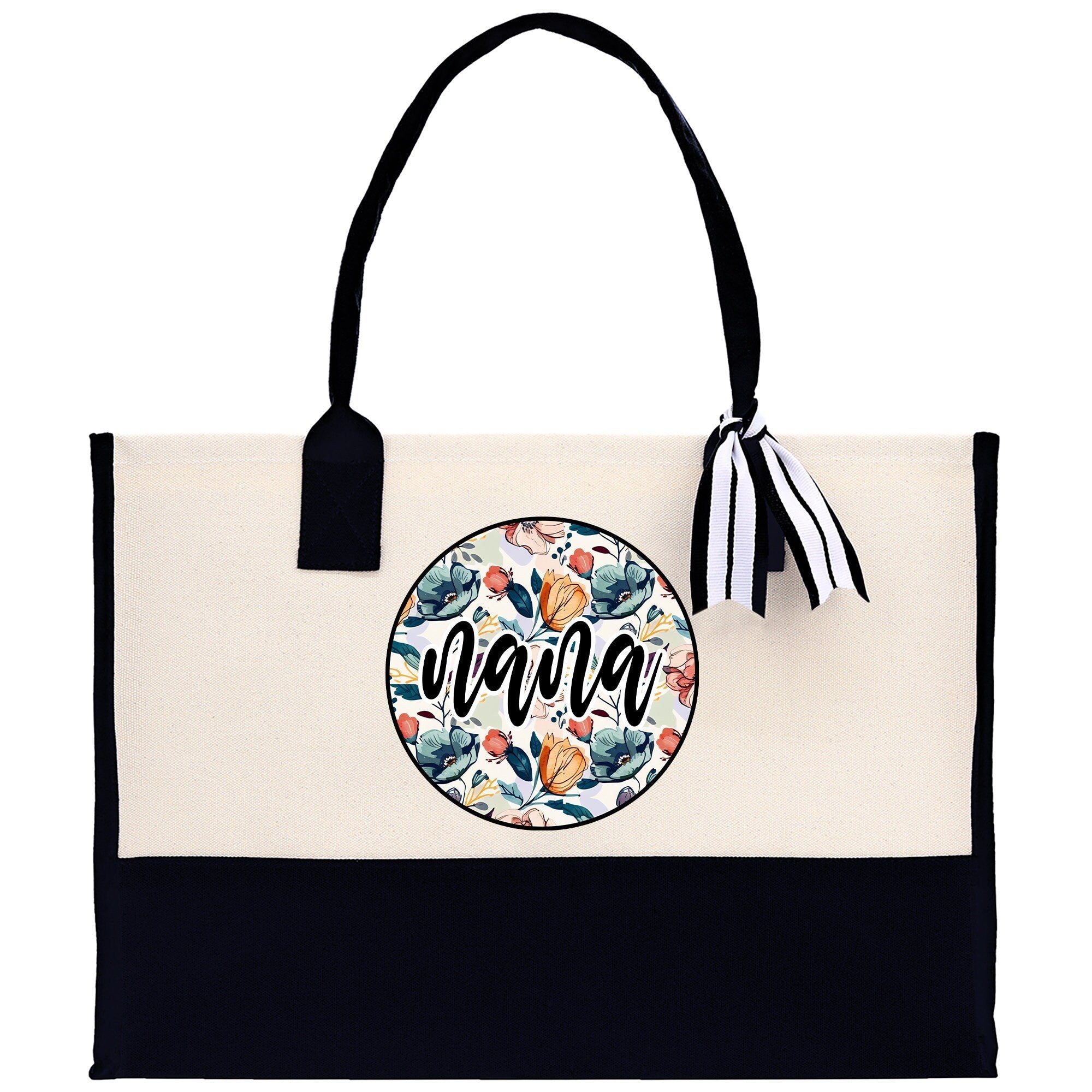 Gaga Gram Mimi Nana Grandma Canvas Tote Bag Grandma's Getaway Bag Grandma Gift Bag Mothers Day Gift Bag Grandma Beach Bag Gift for Grandma - Aaria Tees Aaria Tees