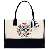 Gaga Gram Mimi Nana Grandma Canvas Tote Bag Grandma's Getaway Bag Grandma Gift Bag Mothers Day Gift Bag Grandma Beach Bag Gift for Grandma - Aaria Tees Aaria Tees
