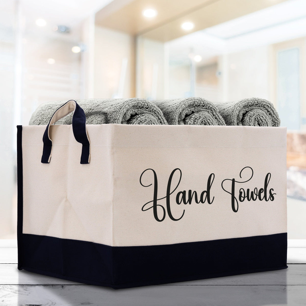 Personalized Canvas Storage Tote Bag Nursery Storage Towel Storage Kids Toy Storage Cloth Storage Storage Bin Storage Tubs Mudroom Storage - Aaria Tees