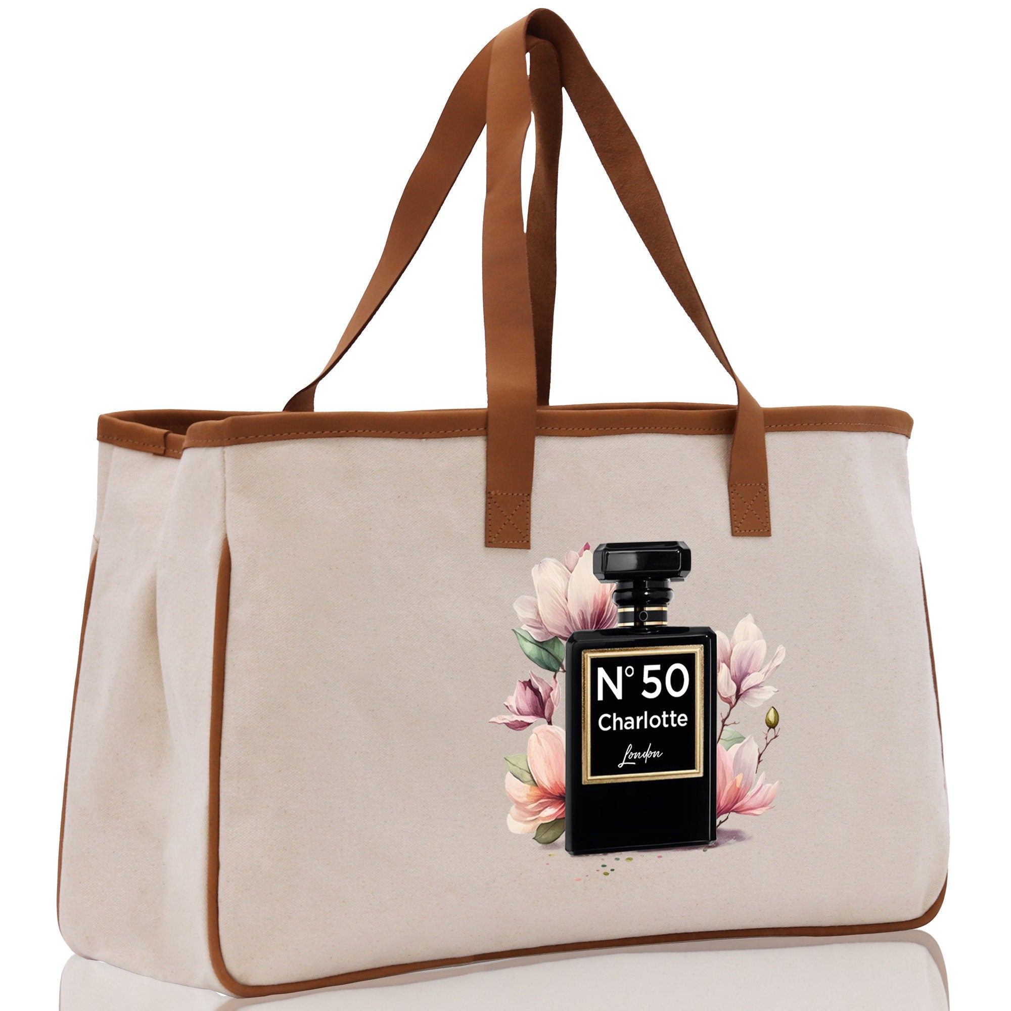 Birthday Celebration Personalized Gift Canvas Tote Bag with Name and State 40th 50th Birthday Gift Tote Bag for Her Custom Birthday Gift - Aaria Tees Aaria Tees