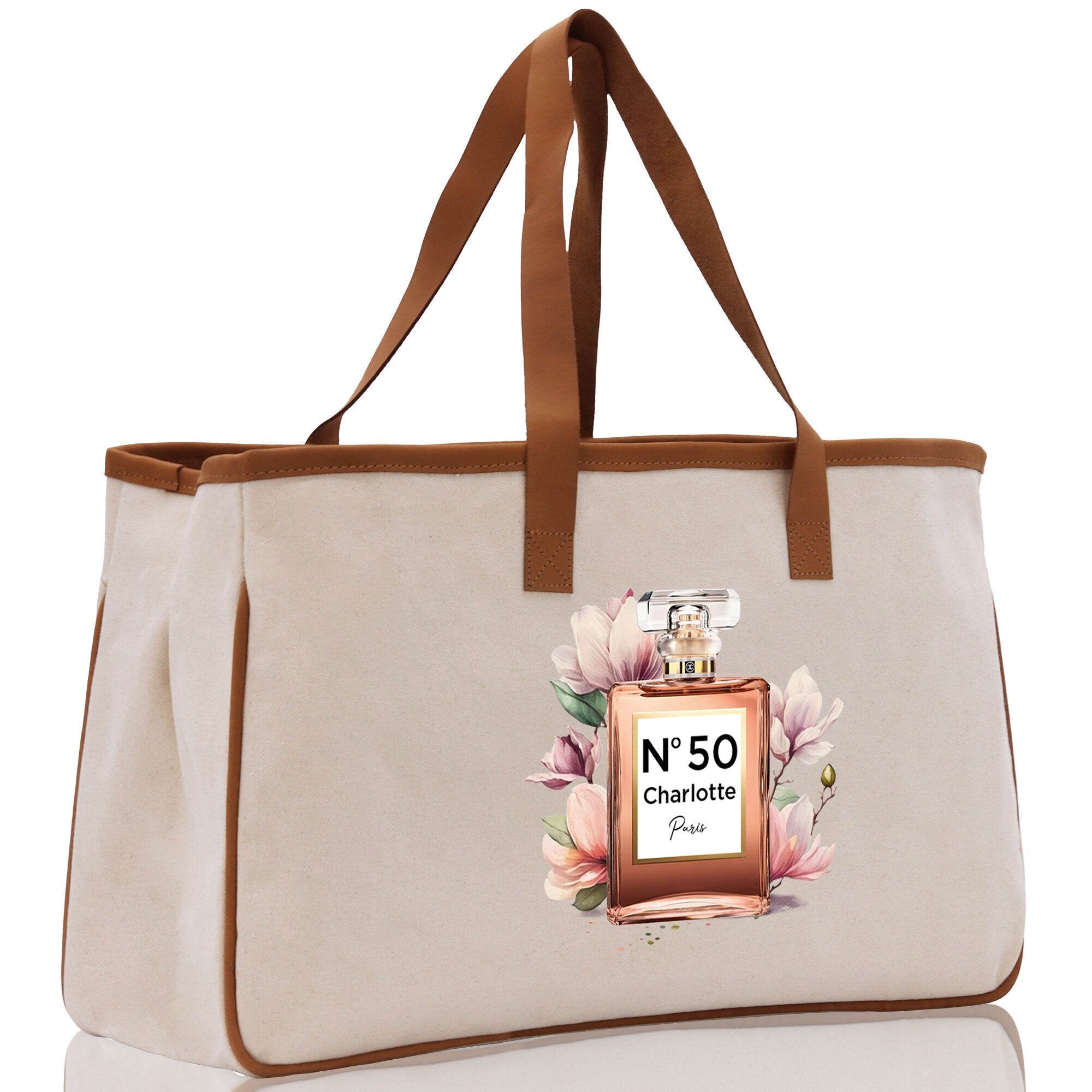 Birthday Celebration Personalized Gift Canvas Tote Bag with Name and State 40th 50th Birthday Gift Tote Bag for Her Custom Birthday Gift - Aaria Tees Aaria Tees