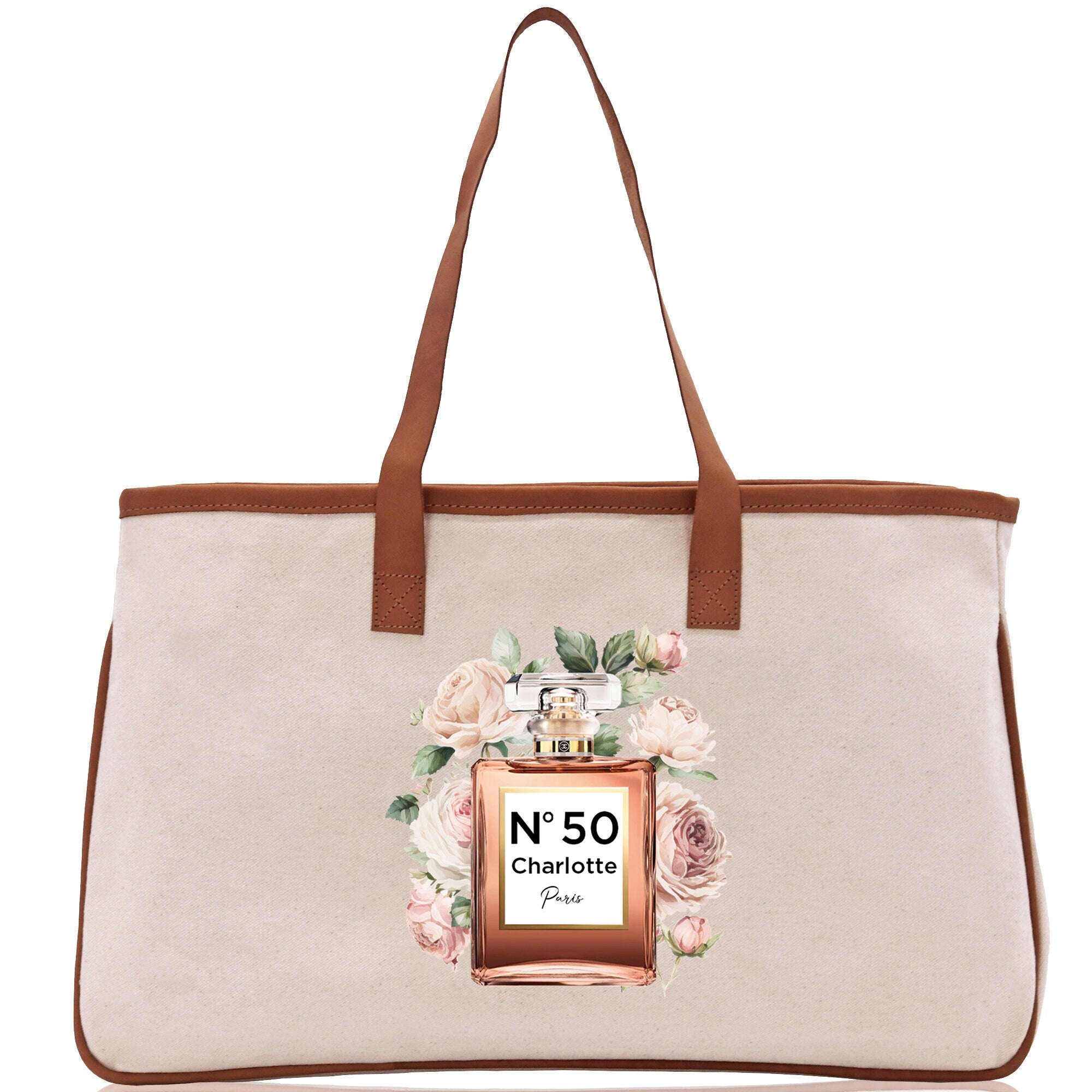 Birthday Celebration Personalized Gift Canvas Tote Bag with Name and State 40th 50th Birthday Gift Tote Bag for Her Custom Birthday Gift - Aaria Tees Aaria Tees