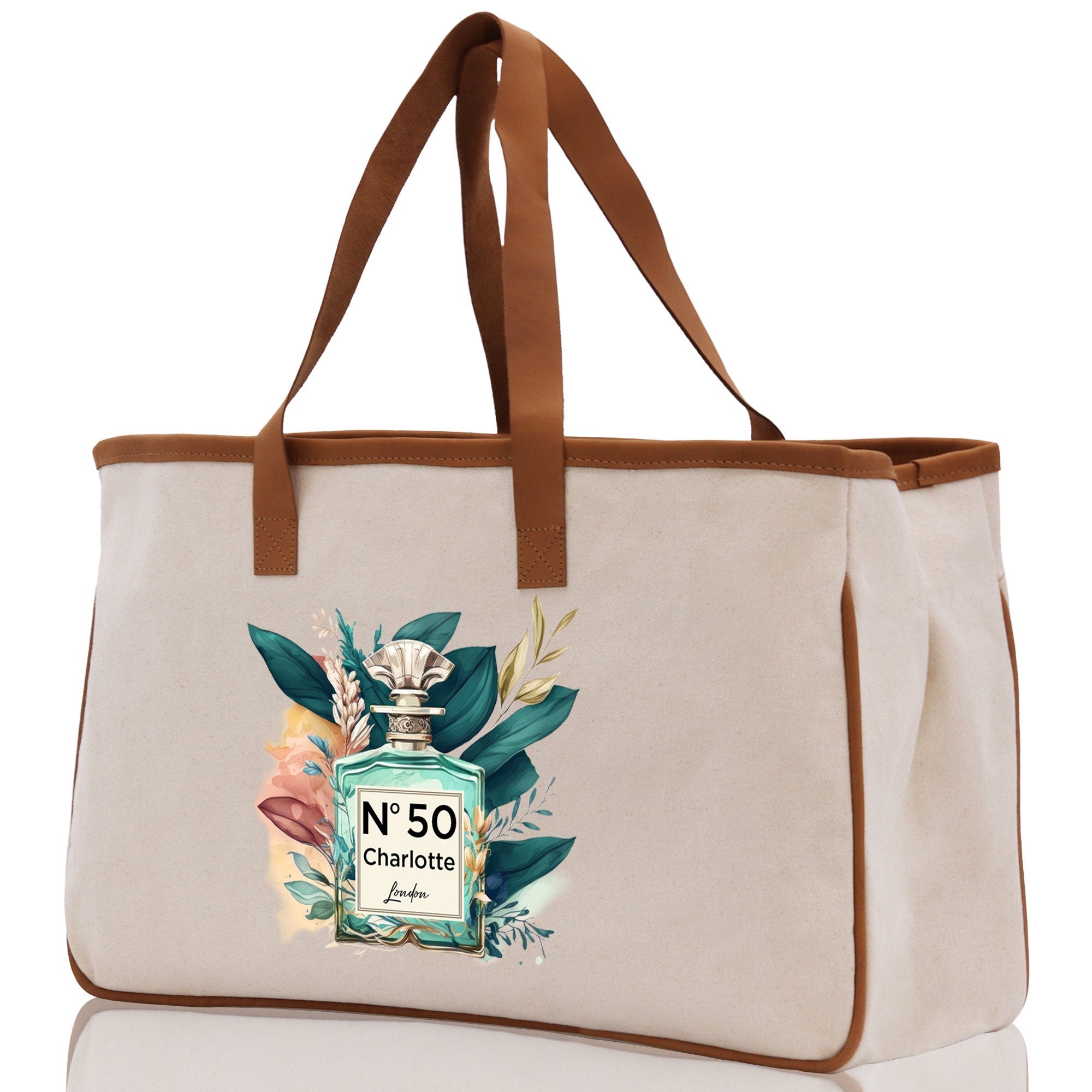 Birthday Celebration Personalized Gift Canvas Tote Bag with Name and State 40th 50th Birthday Gift Tote Bag for Her Custom Birthday Gift - Aaria Tees Aaria Tees