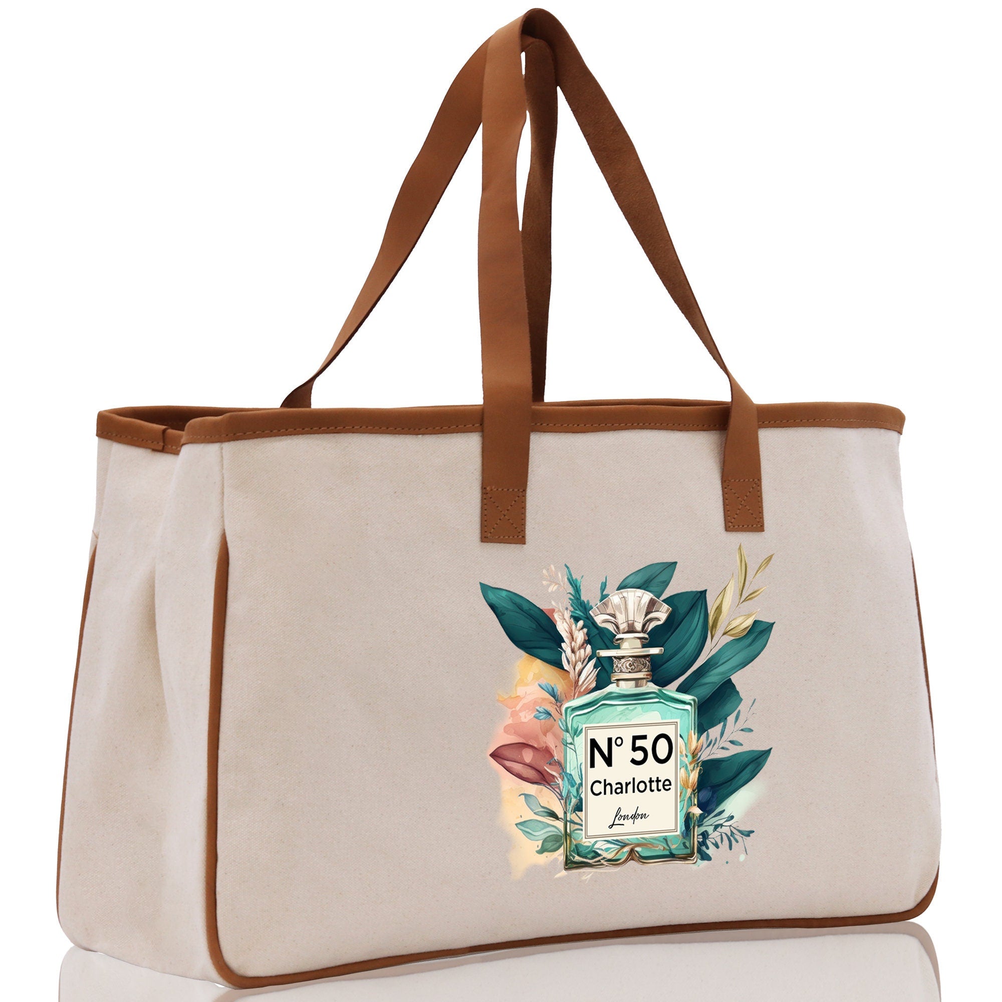 Birthday Celebration Personalized Gift Canvas Tote Bag with Name and State 40th 50th Birthday Gift Tote Bag for Her Custom Birthday Gift - Aaria Tees Aaria Tees