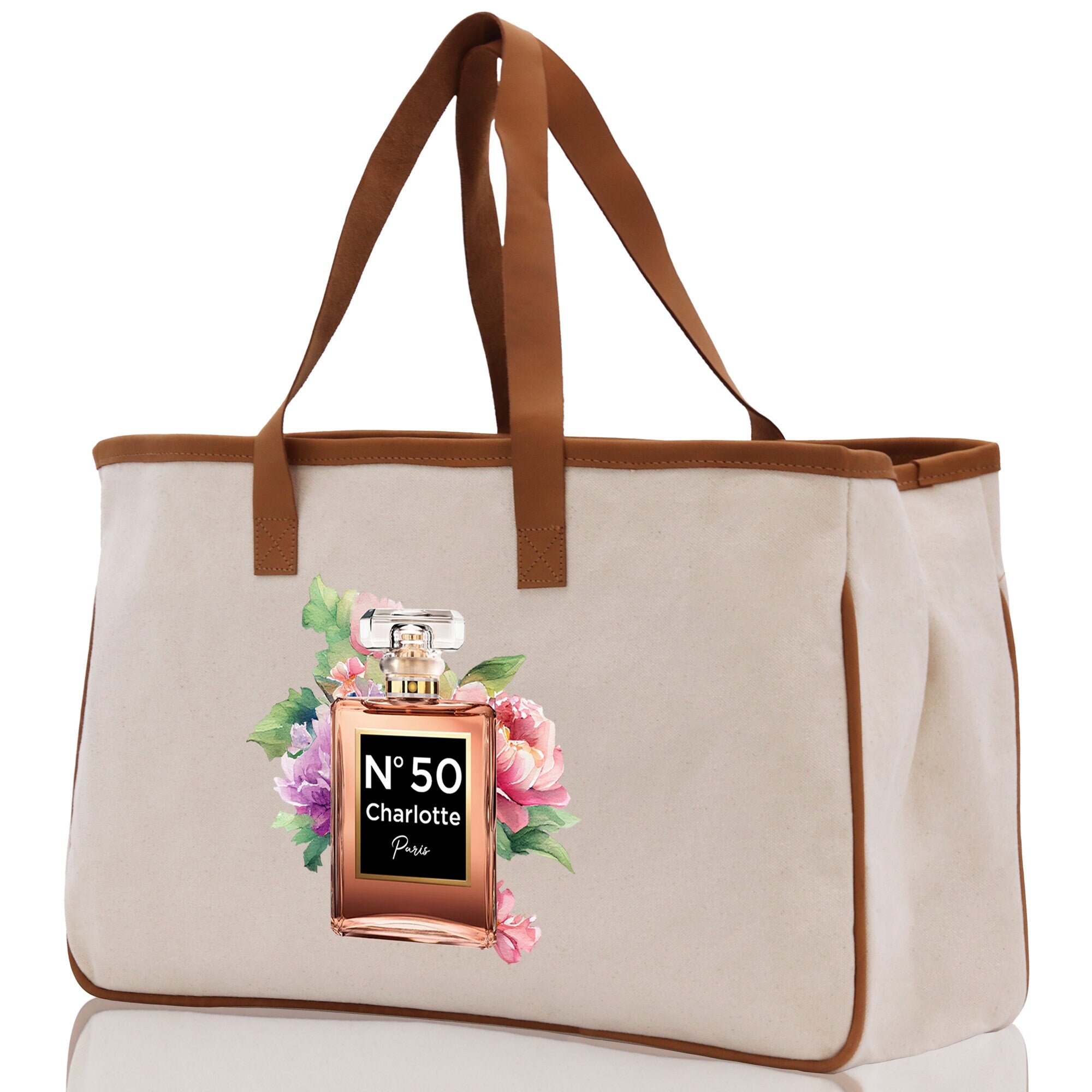 Birthday Celebration Personalized Gift Canvas Tote Bag with Name and State 40th 50th Birthday Gift Tote Bag for Her Custom Birthday Gift - Aaria Tees Aaria Tees