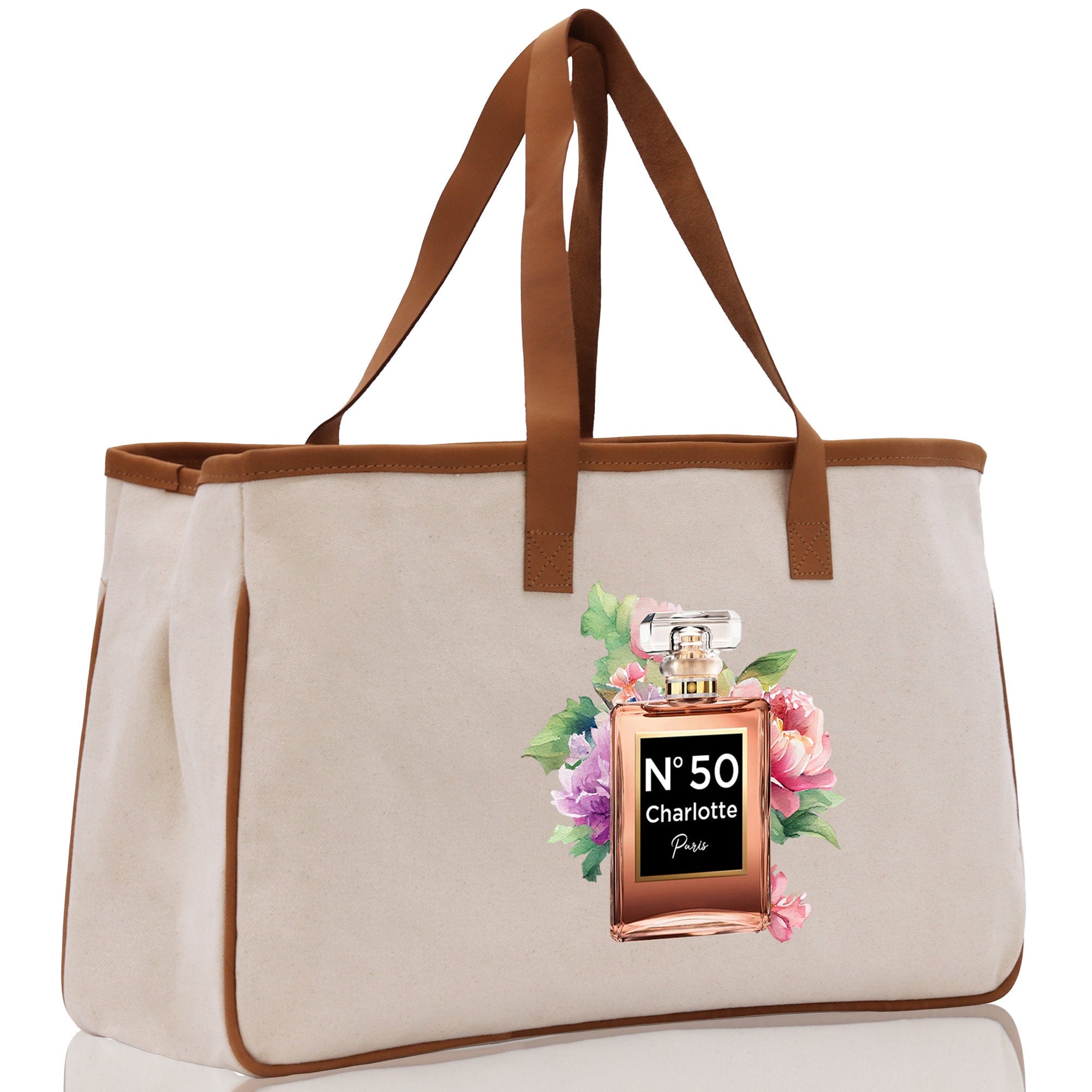 Birthday Celebration Personalized Gift Canvas Tote Bag with Name and State 40th 50th Birthday Gift Tote Bag for Her Custom Birthday Gift - Aaria Tees Aaria Tees