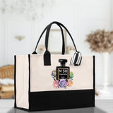 Birthday Celebration Personalized Gift Canvas Tote Bag with Name and State 40th 50th Birthday Gift Tote Bag for Her Custom Birthday Gift - Aaria Tees Aaria Tees