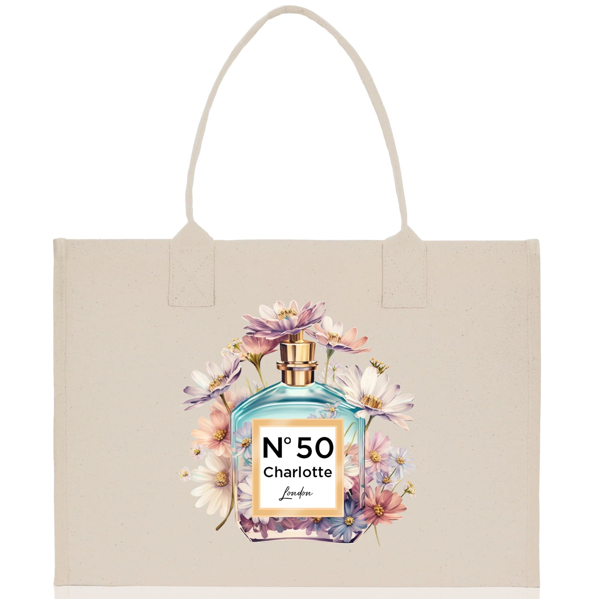 Birthday Celebration Personalized Gift Canvas Tote Bag with Name and State 40th 50th Birthday Gift Tote Bag for Her Custom Birthday Gift - Aaria Tees Aaria Tees