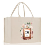 Birthday Celebration Personalized Gift Canvas Tote Bag with Name and State 40th 50th Birthday Gift Tote Bag for Her Custom Birthday Gift - Aaria Tees Aaria Tees