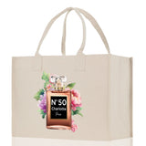 Birthday Celebration Personalized Gift Canvas Tote Bag with Name and State 40th 50th Birthday Gift Tote Bag for Her Custom Birthday Gift - Aaria Tees Aaria Tees