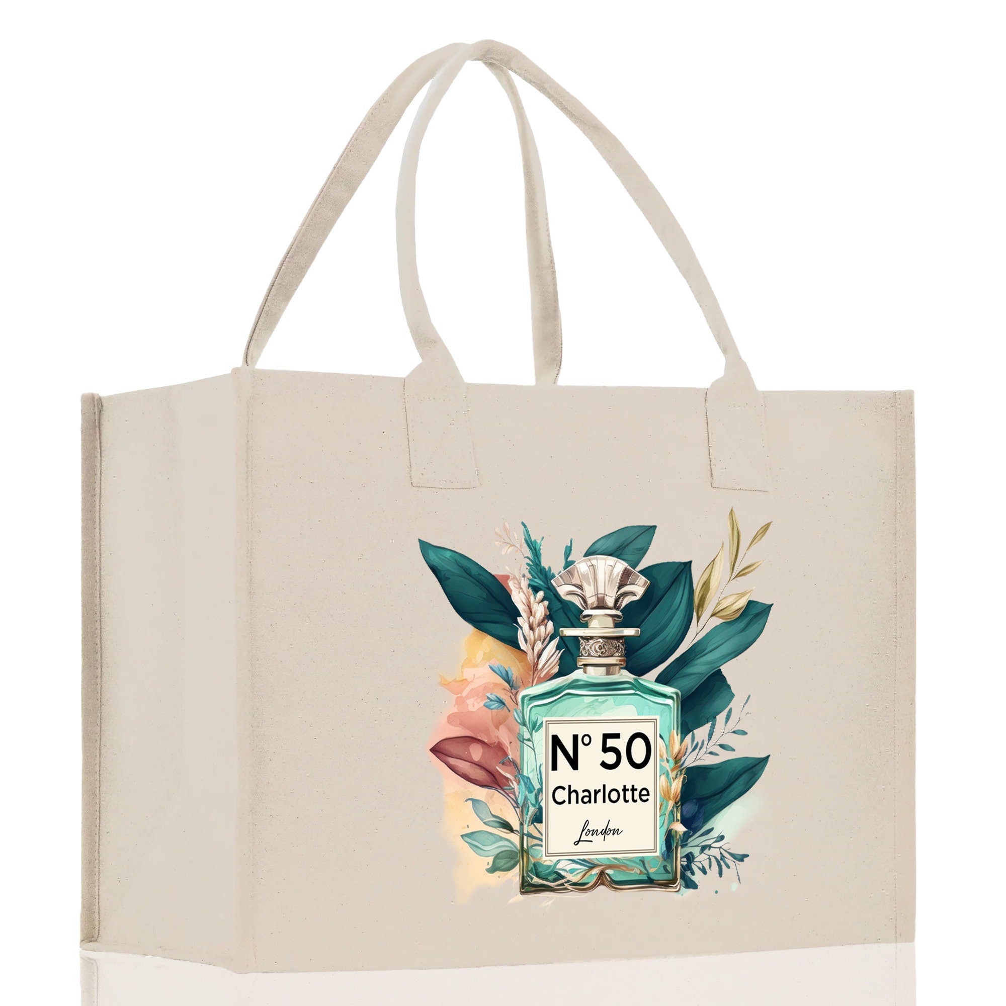 Birthday Celebration Personalized Gift Canvas Tote Bag with Name and State 40th 50th Birthday Gift Tote Bag for Her Custom Birthday Gift - Aaria Tees Aaria Tees