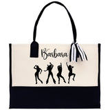 Personalized Girls Night Out Canvas Tote Bag Customize Girls Trip Party Tote Bag Girls Trip Beach Bag Party Girls Night Out Tote Bag - Aaria Tees Aaria Tees