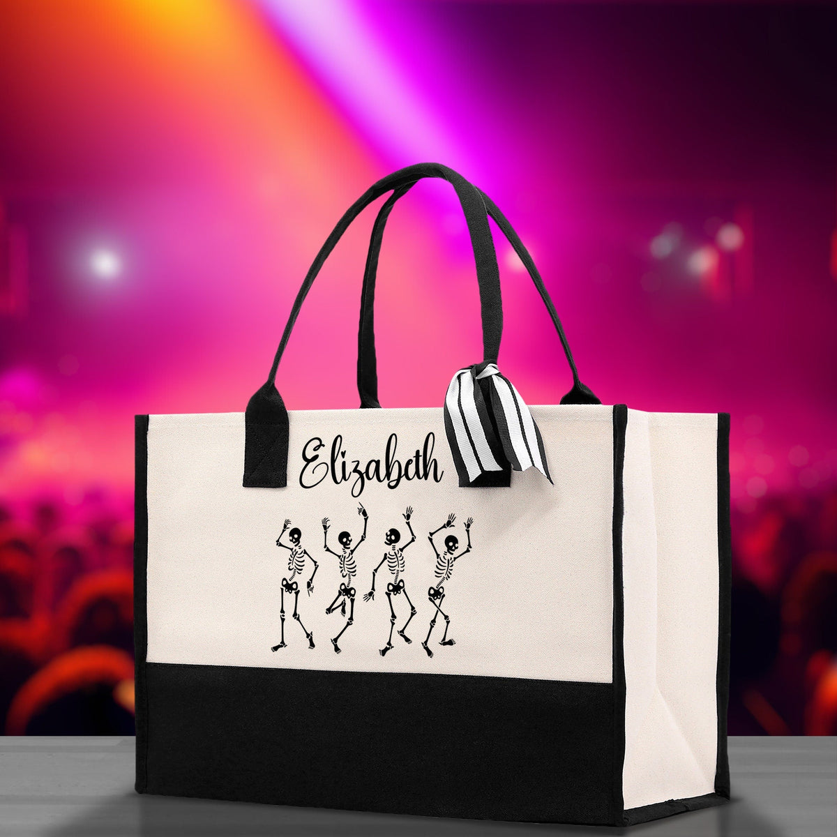 Personalized Girls Night Out Canvas Tote Bag Customize Girls Trip Party Tote Bag Girls Trip Beach Bag Party Girls Night Out Tote Bag - Aaria Tees
