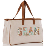 Gaga Gram Mimi Nana Grandma Canvas Tote Bag Grandma's Getaway Bag Grandma Gift Bag Mothers Day Gift Bag Grandma Beach Bag Gift for Grandma - Aaria Tees Aaria Tees