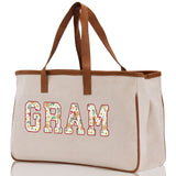 Gaga Gram Mimi Nana Grandma Canvas Tote Bag Grandma's Getaway Bag Grandma Gift Bag Mothers Day Gift Bag Grandma Beach Bag Gift for Grandma - Aaria Tees Aaria Tees