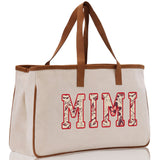 Gaga Gram Mimi Nana Grandma Canvas Tote Bag Grandma's Getaway Bag Grandma Gift Bag Mothers Day Gift Bag Grandma Beach Bag Gift for Grandma - Aaria Tees Aaria Tees
