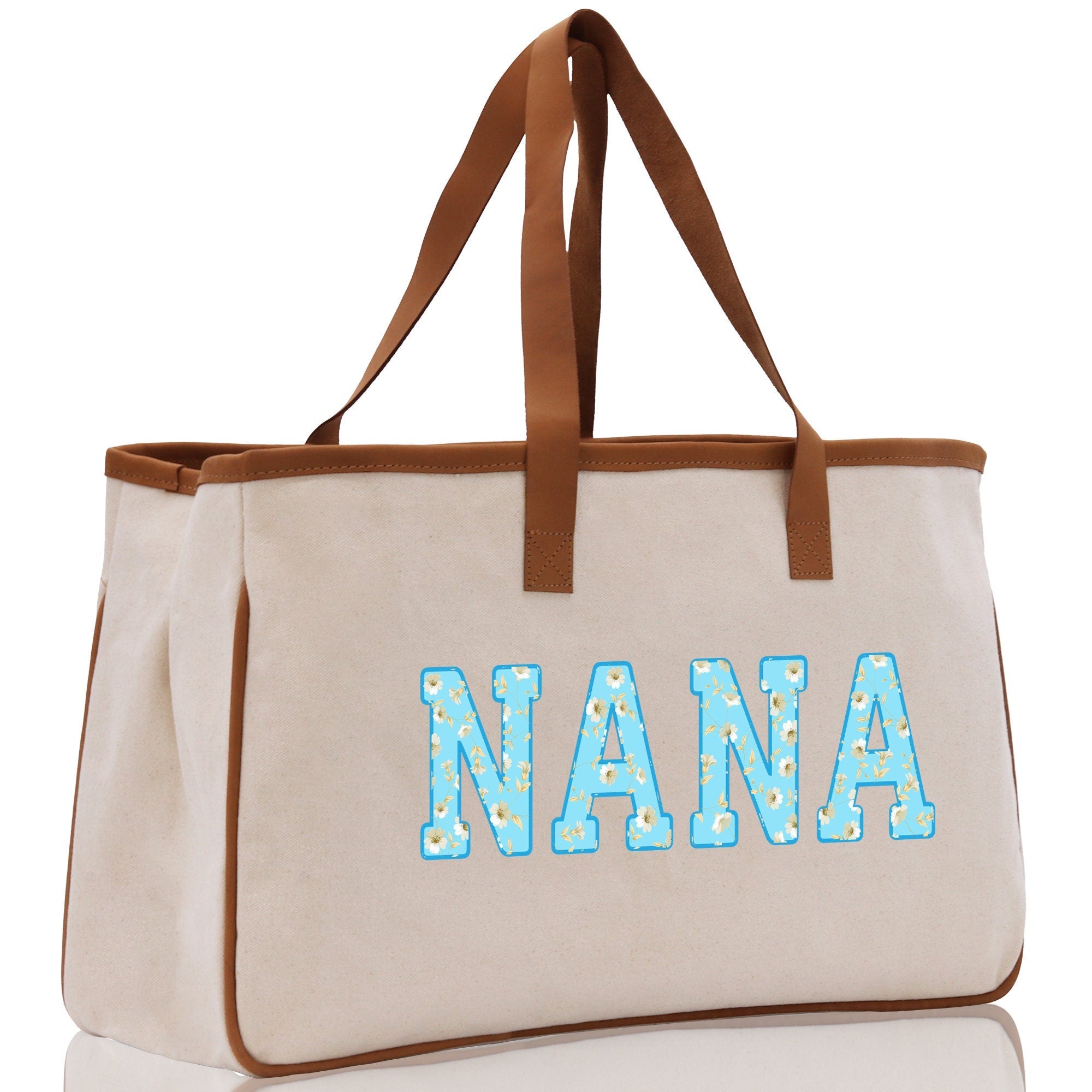 Gaga Gram Mimi Nana Grandma Canvas Tote Bag Grandma's Getaway Bag Grandma Gift Bag Mothers Day Gift Bag Grandma Beach Bag Gift for Grandma - Aaria Tees Aaria Tees