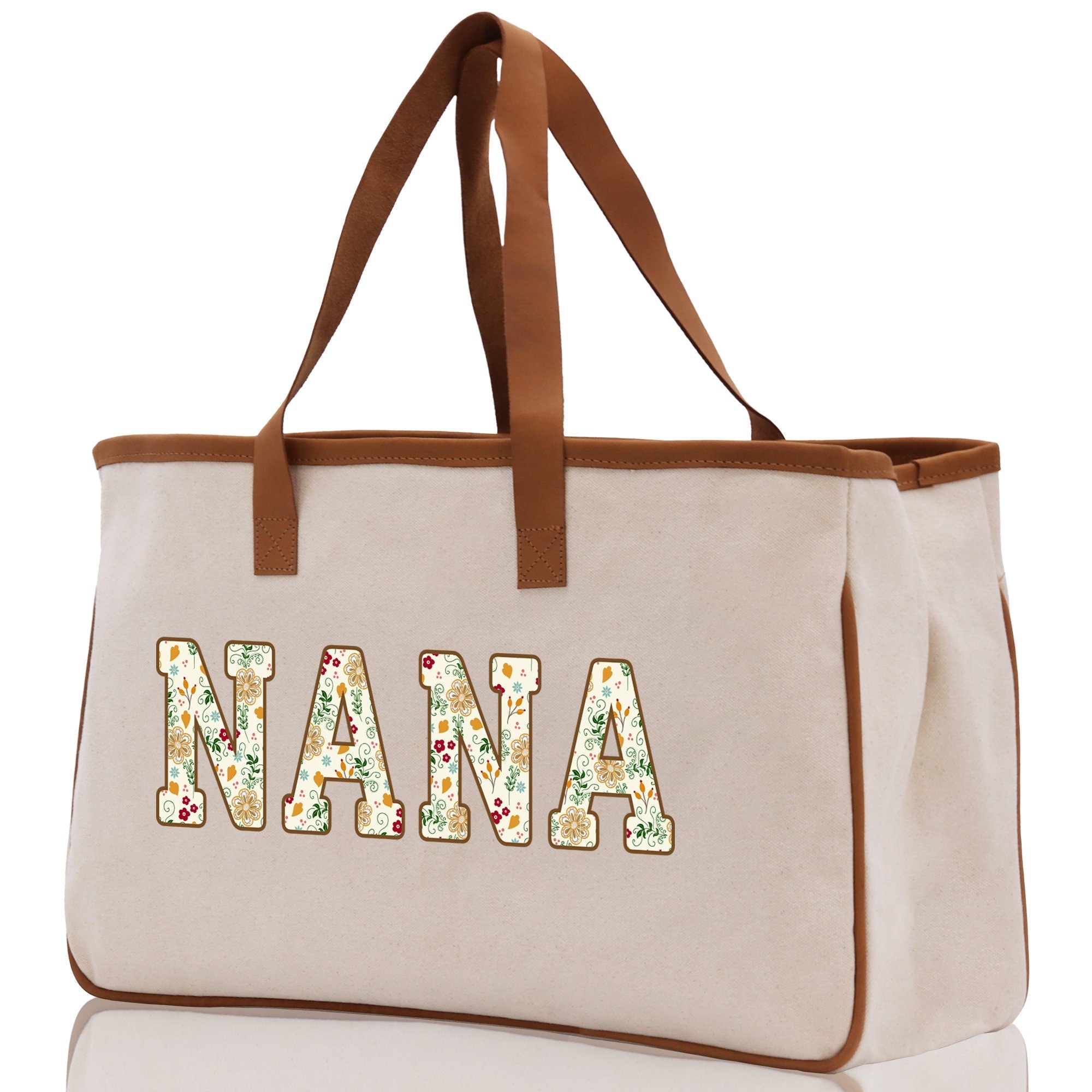 Gaga Gram Mimi Nana Grandma Canvas Tote Bag Grandma's Getaway Bag Grandma Gift Bag Mothers Day Gift Bag Grandma Beach Bag Gift for Grandma - Aaria Tees Aaria Tees