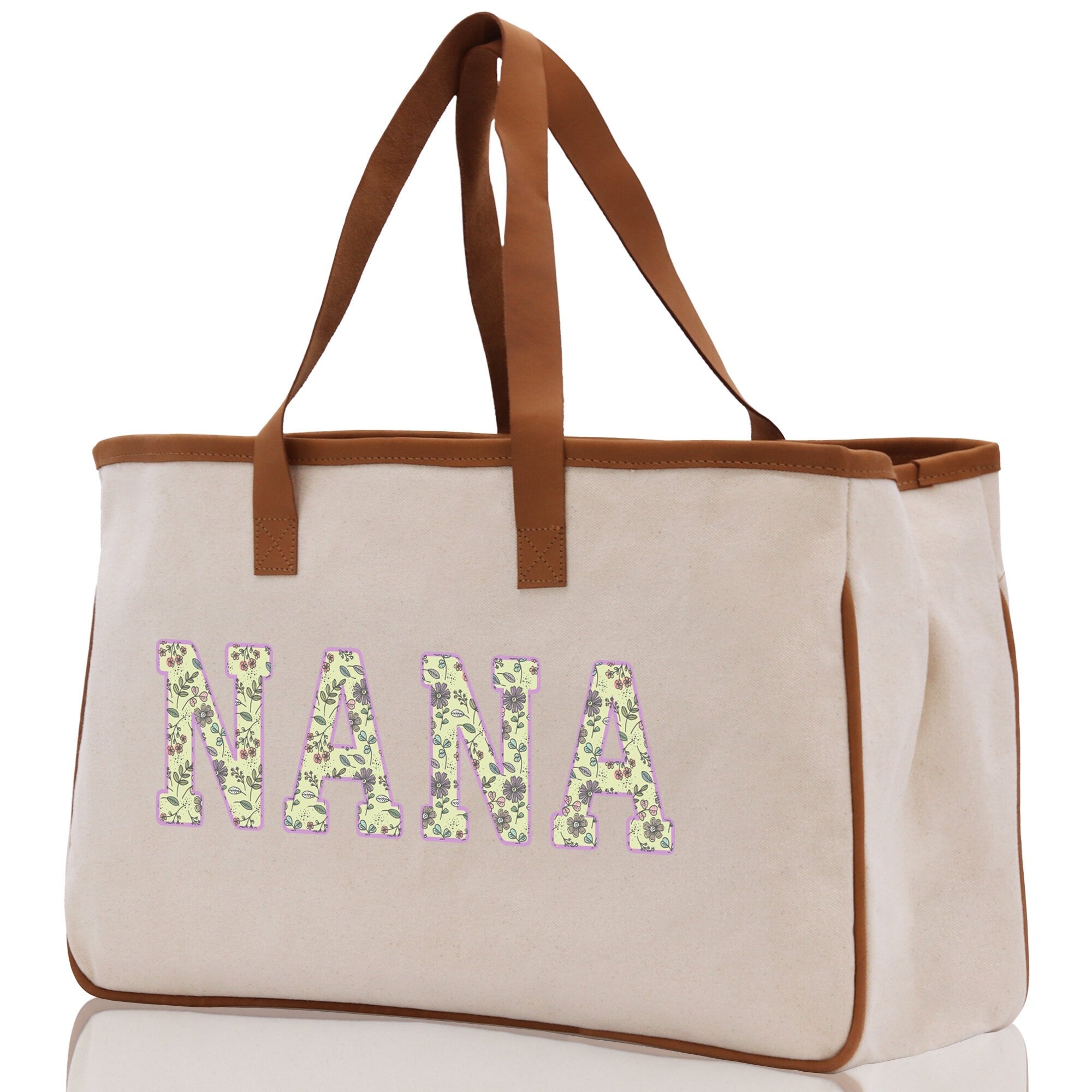 Gaga Gram Mimi Nana Grandma Canvas Tote Bag Grandma's Getaway Bag Grandma Gift Bag Mothers Day Gift Bag Grandma Beach Bag Gift for Grandma - Aaria Tees Aaria Tees