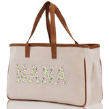 Gaga Gram Mimi Nana Grandma Canvas Tote Bag Grandma's Getaway Bag Grandma Gift Bag Mothers Day Gift Bag Grandma Beach Bag Gift for Grandma - Aaria Tees Aaria Tees