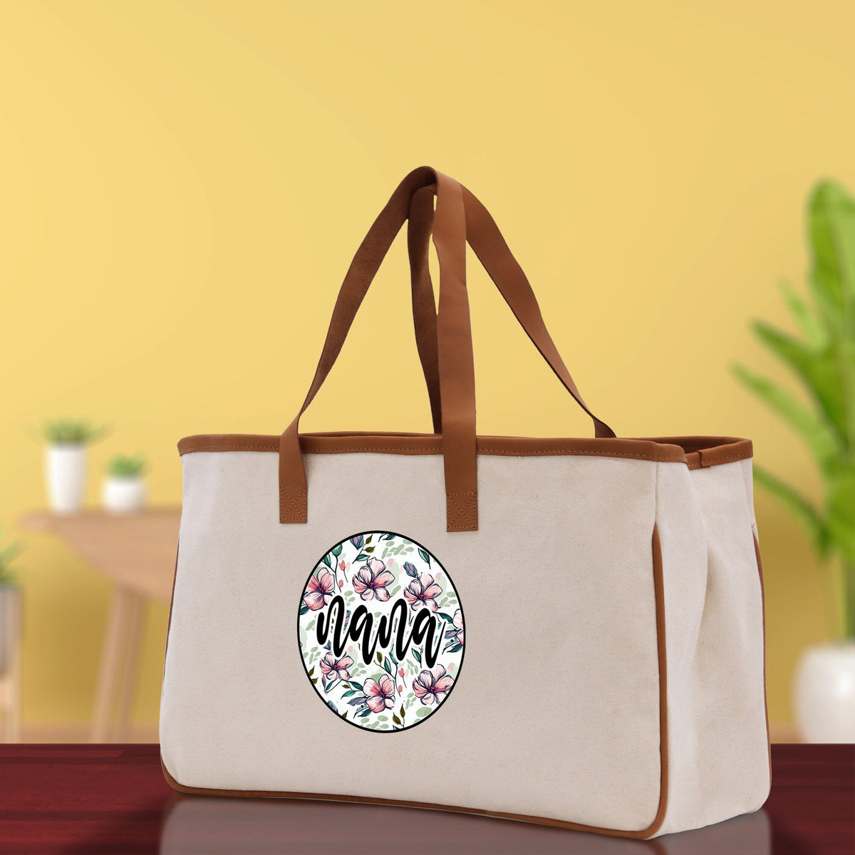 Gaga Gram Mimi Nana Grandma Canvas Tote Bag Grandma's Getaway Bag Grandma Gift Bag Mothers Day Gift Bag Grandma Beach Bag Gift for Grandma - Aaria Tees