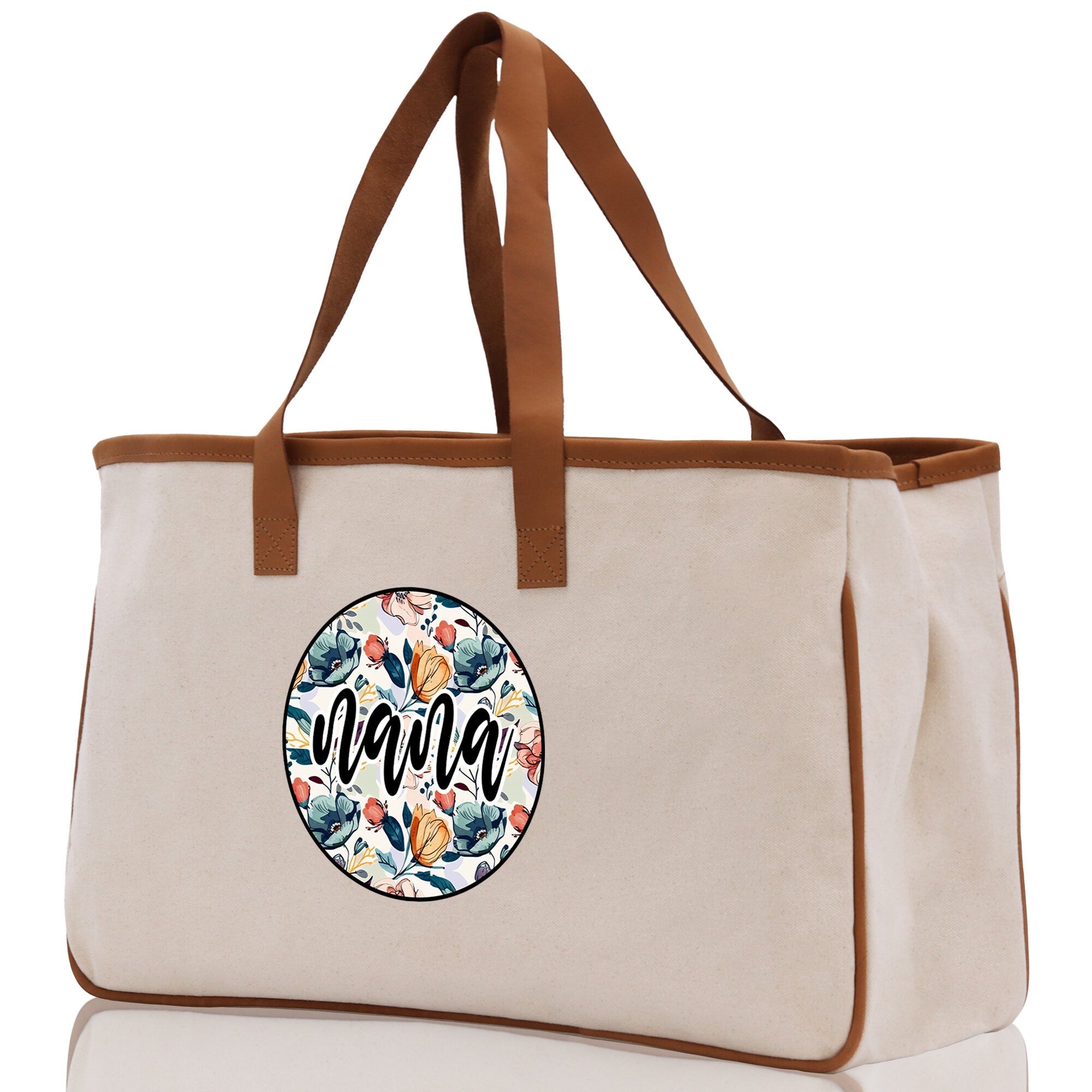 Gaga Gram Mimi Nana Grandma Canvas Tote Bag Grandma's Getaway Bag Grandma Gift Bag Mothers Day Gift Bag Grandma Beach Bag Gift for Grandma - Aaria Tees Aaria Tees