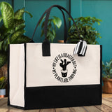 My Life is a Disaster but My Plants are Thriving Canvas Tote Bag Plant Lovers Gift Plant Lady Tote Bag Gardener Mom Gift Gardening Tote Bag - Aaria Tees Aaria Tees