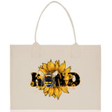 Kind Cotton Canvas Tote Bag Nurse Appreciation Gift Bag Gift for Her Birthday Gift Bee Kind Mental Health Matters Save The Bees - Aaria Tees Aaria Tees