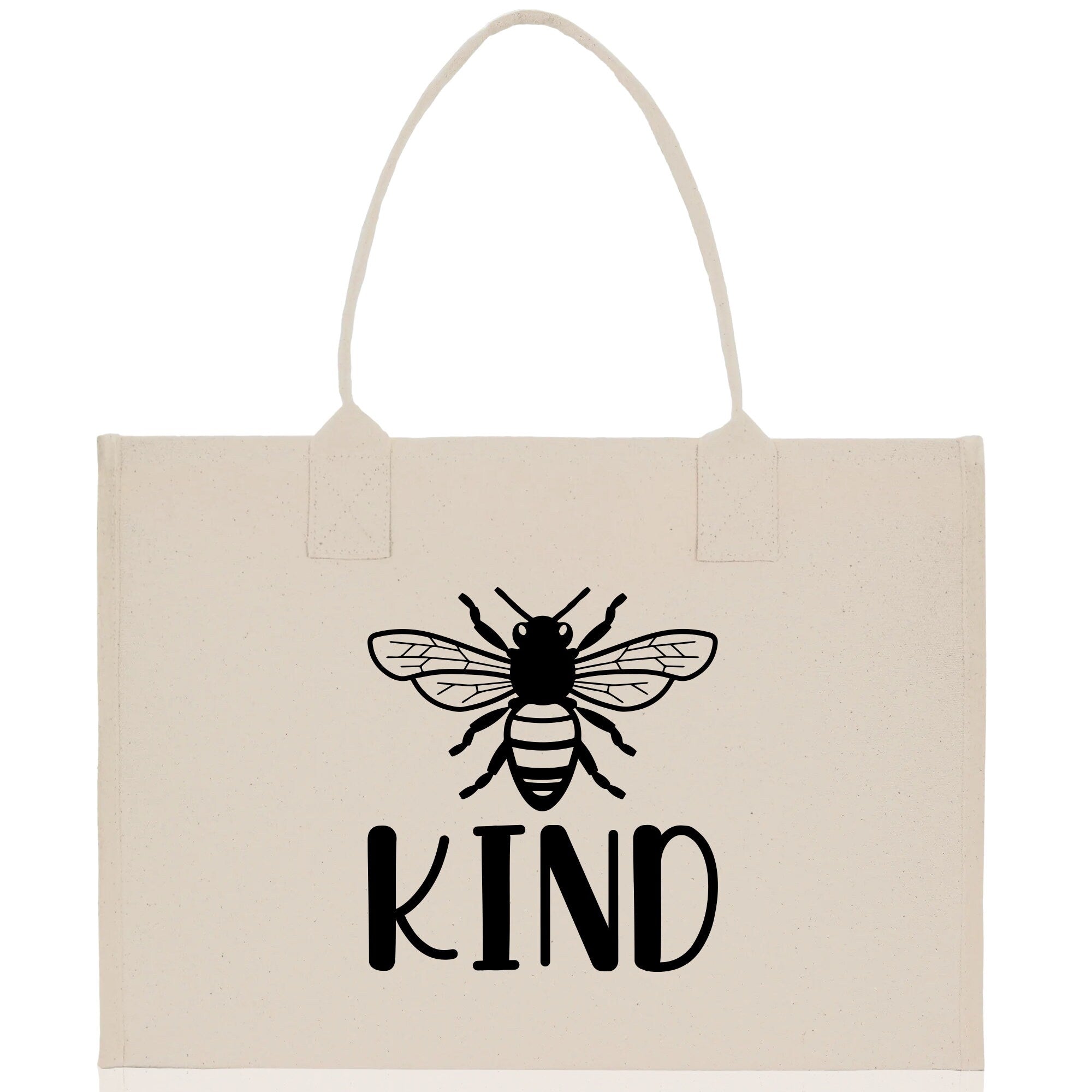Kind Cotton Canvas Tote Bag Nurse Appreciation Gift Bag Gift for Her Birthday Gift Bee Kind Mental Health Matters Save The Bees - Aaria Tees Aaria Tees