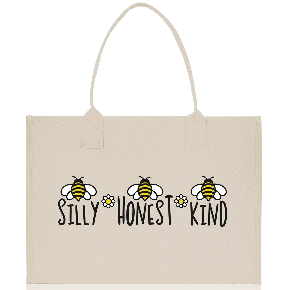 Silly Honest KindCotton Canvas Tote Bag Nurse Appreciation Gift Bag Gift for Her Birthday Gift Bee Kind Mental Health Matters Save The Bees - Aaria Tees