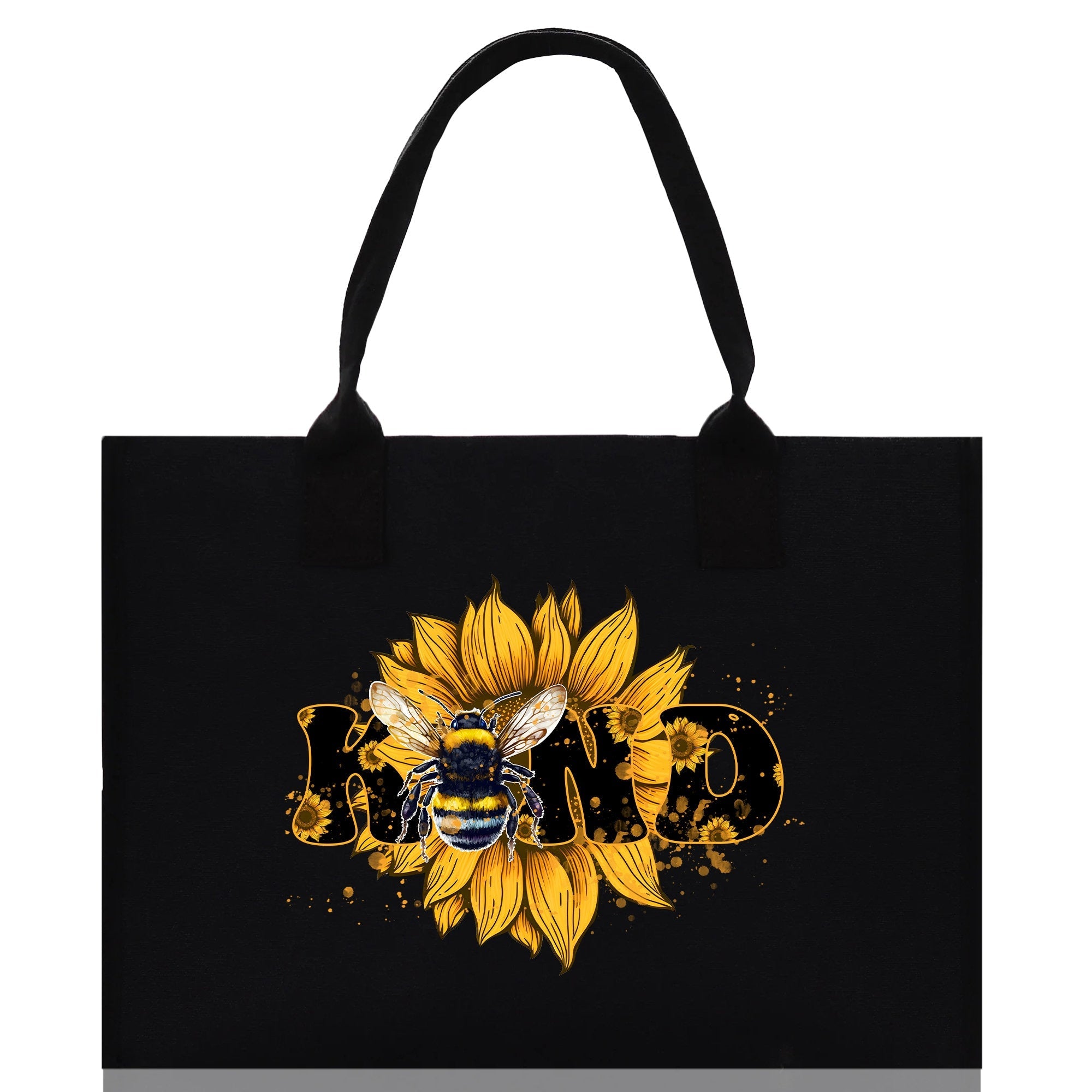 Kind Cotton Canvas Tote Bag Nurse Appreciation Gift Bag Gift for Her Birthday Gift Bee Kind Mental Health Matters Save The Bees - Aaria Tees Aaria Tees