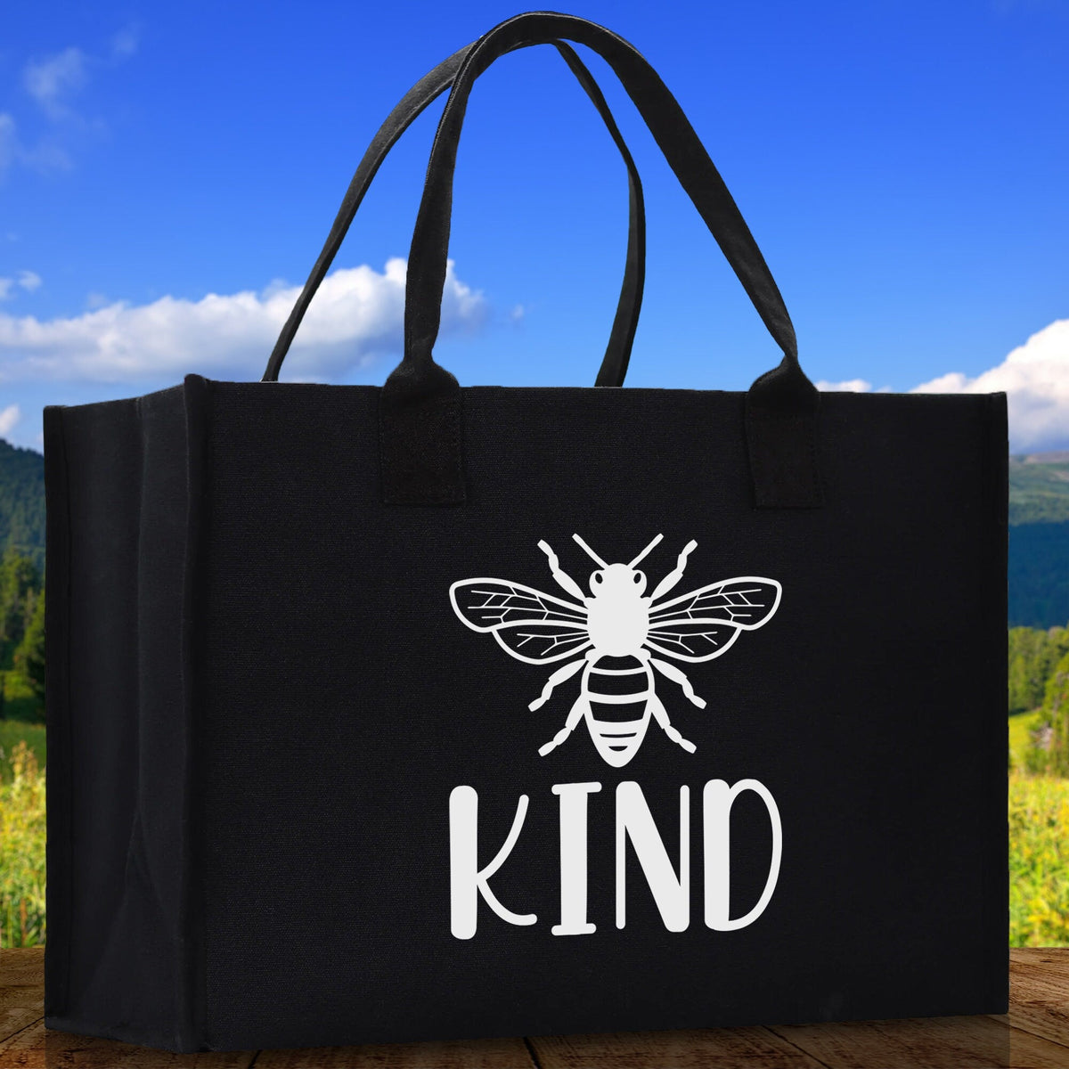 Kind Cotton Canvas Tote Bag Nurse Appreciation Gift Bag Gift for Her Birthday Gift Bee Kind Mental Health Matters Save The Bees - Aaria Tees