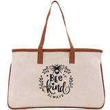 Bee Kind Always Cotton Canvas Tote Bag Nurse Appreciation Gift Bag Gift for Her Birthday Gift Bee Kind Mental Health Matters Save The Bees - Aaria Tees Aaria Tees