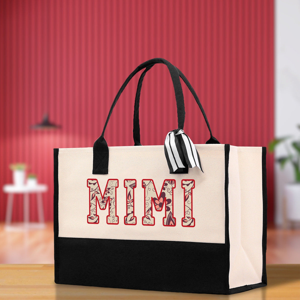 Gaga Gram Mimi Nana Grandma Canvas Tote Bag Grandma's Getaway Bag Grandma Gift Bag Mothers Day Gift Bag Grandma Beach Bag Gift for Grandma - Aaria Tees